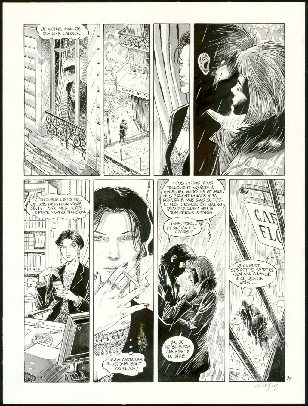 Planche originale n°34 - Olivier Grenson - Encre de Chine et lavis sur papier - 3590