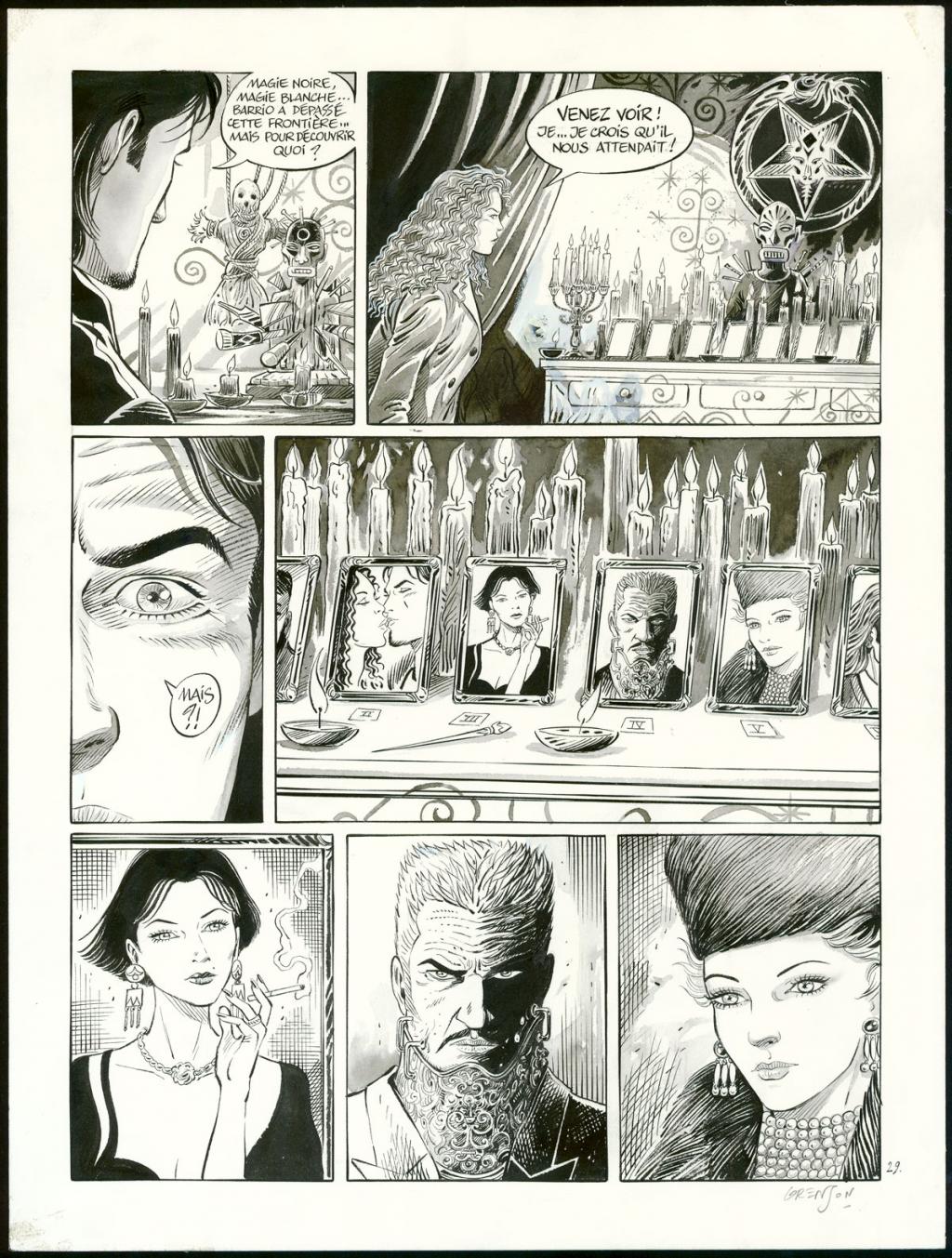 Planche originale n°29 - Olivier Grenson - Encre de Chine et lavis sur papier - 3589