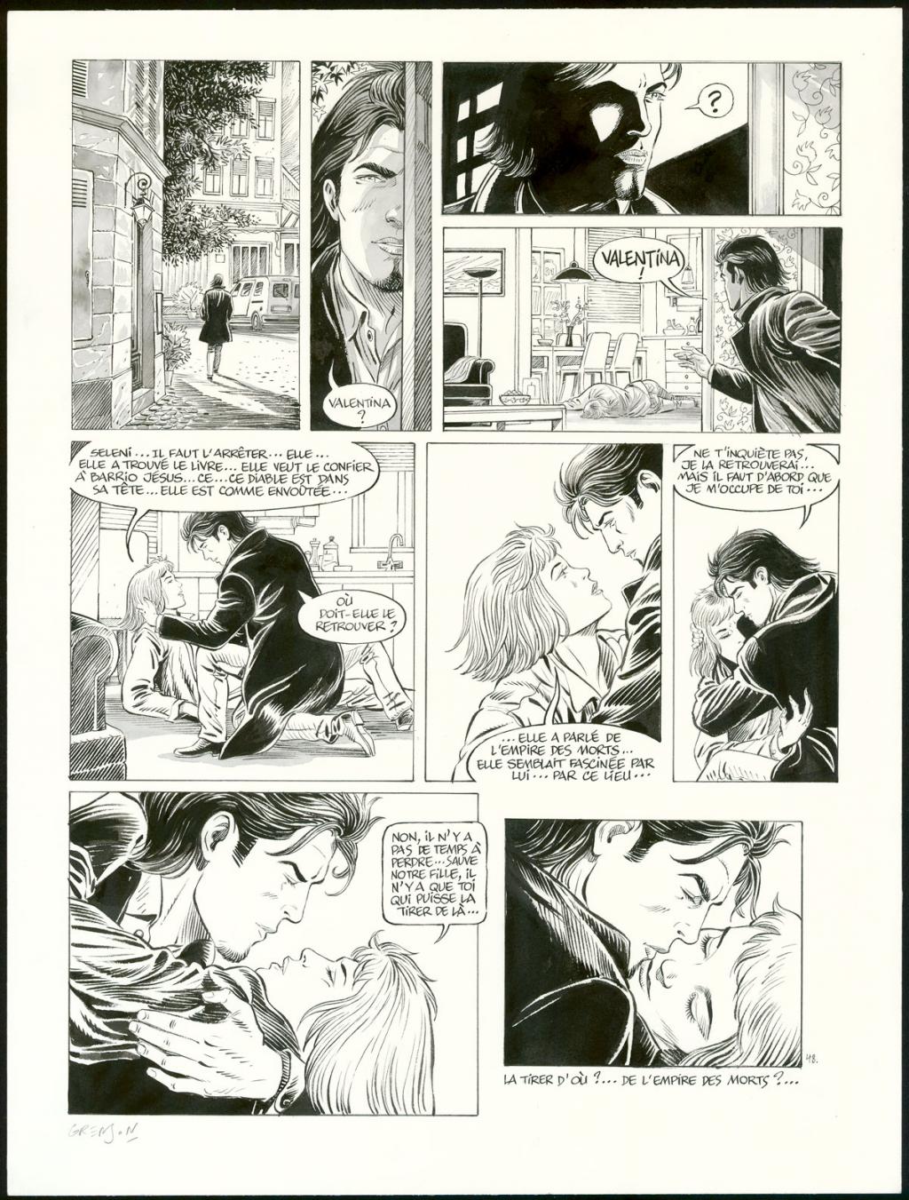 Planche originale n°48 - Olivier Grenson - Encre de Chine et lavis sur papier - 3588