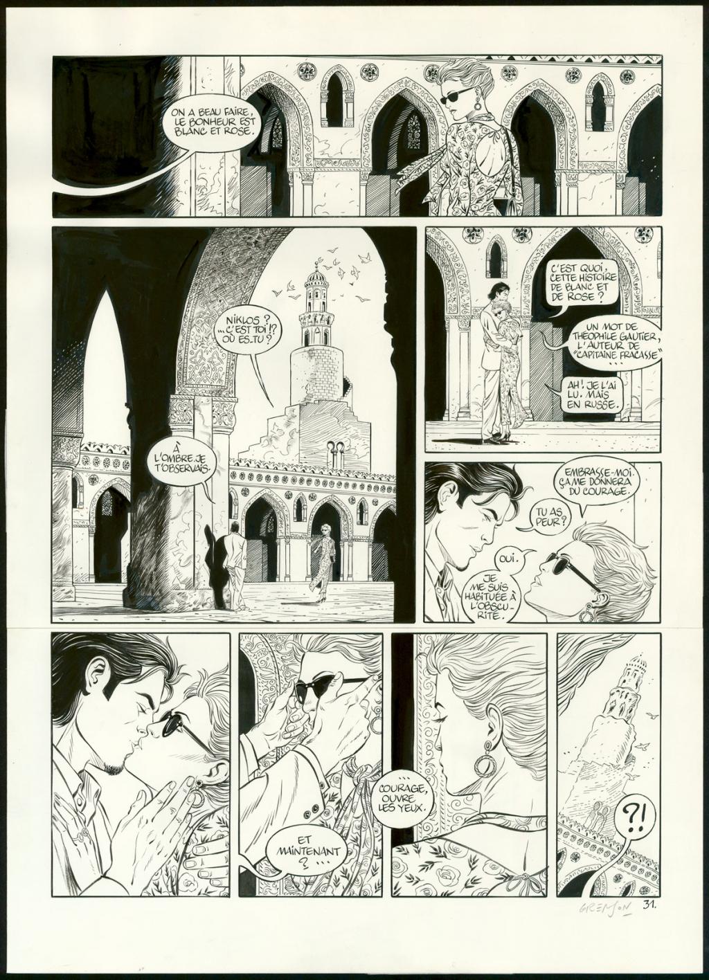 Planche originale n°31 - Olivier Grenson - Encre de Chine et lavis sur papier - 3586