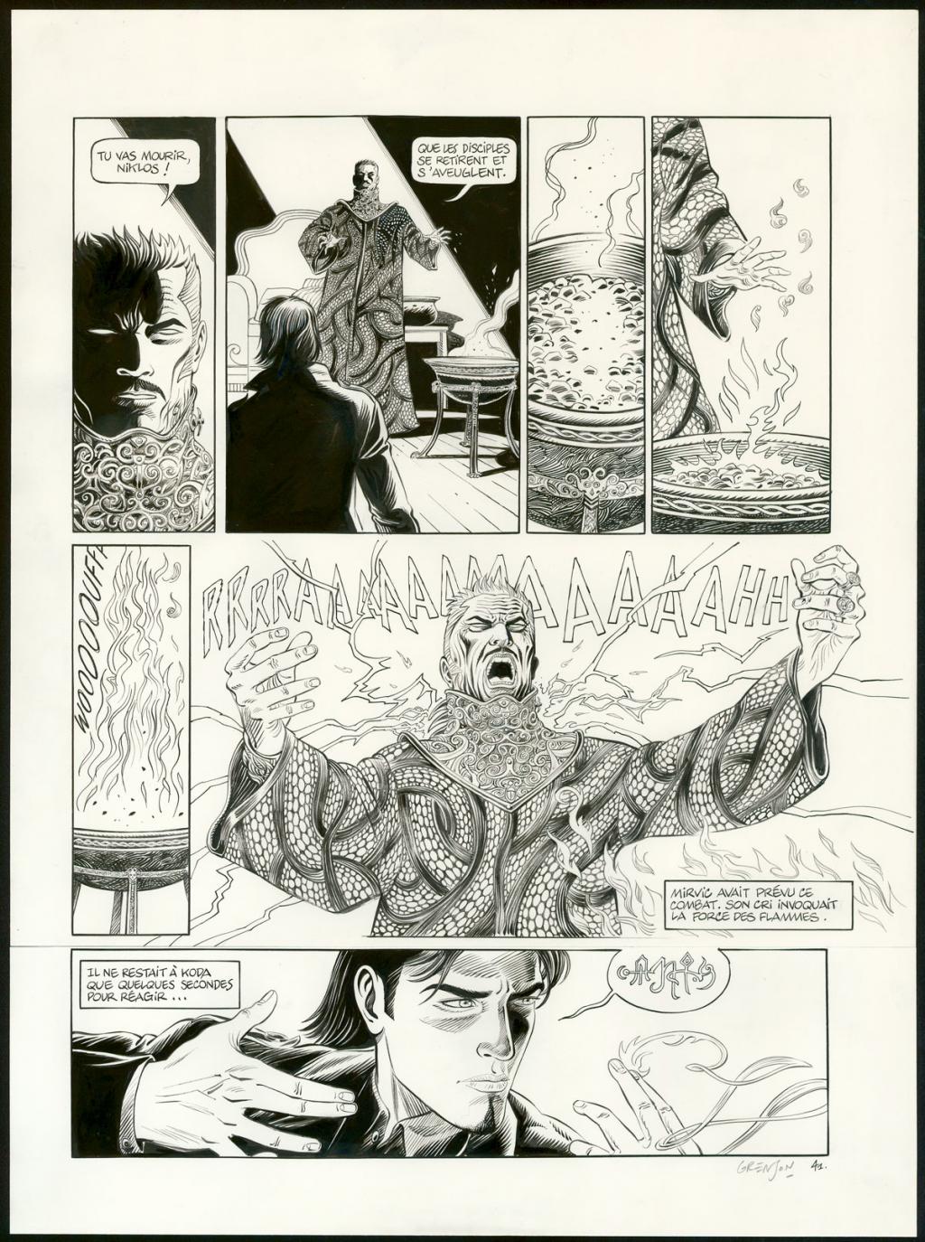 Planche originale n°41 - Olivier Grenson - Encre de Chine et lavis sur papier - 5509