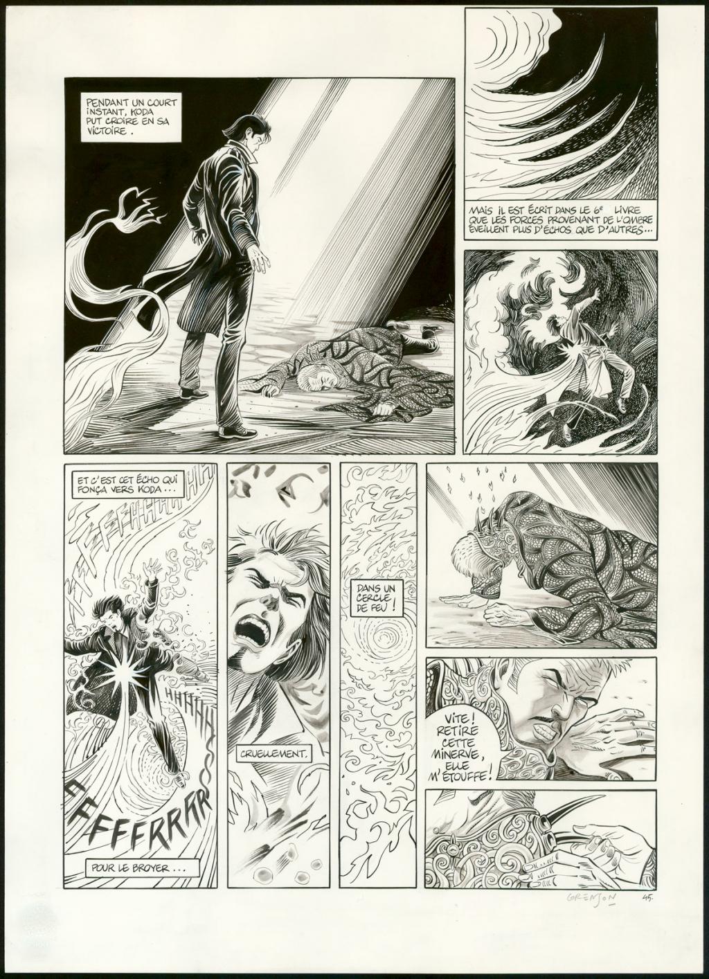 Planche originale n°45 - Olivier Grenson - Encre de Chine et lavis sur papier - 3585