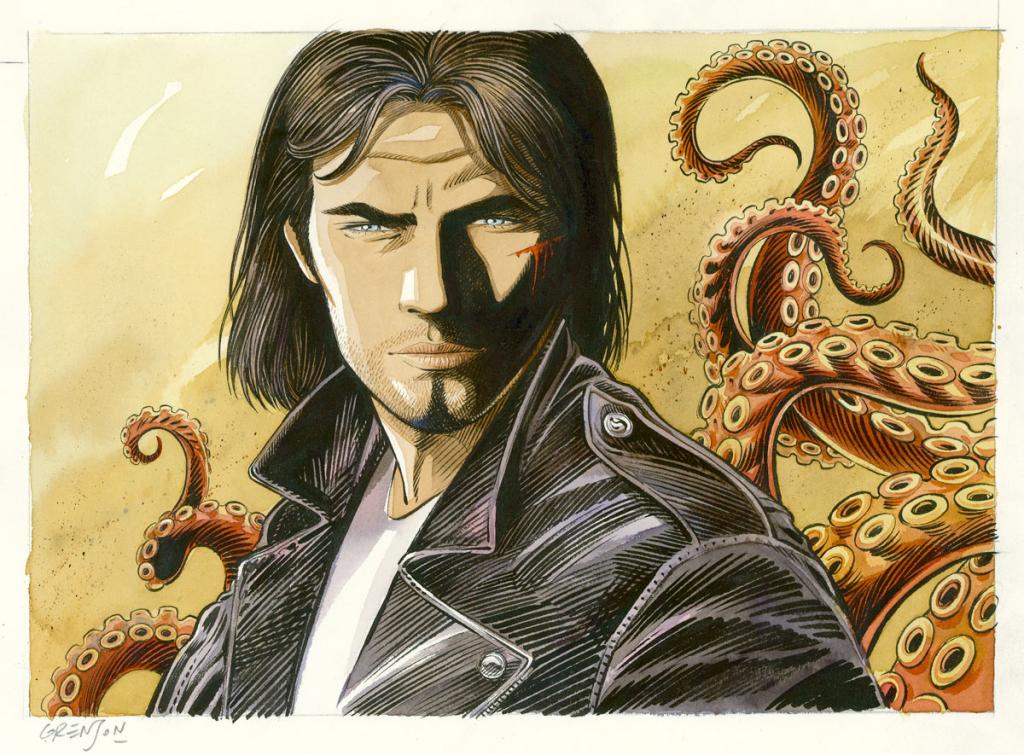 Couverture originale du DBD - Olivier Grenson - Aquarelle et encre de Chine sur papier - 3584