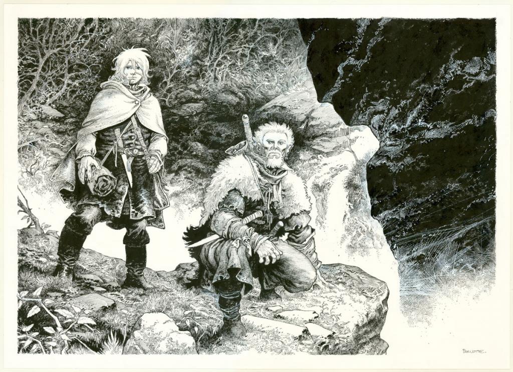 Illustration originale inédite - Joël Parnotte - Encre de Chine sur papier - 6249