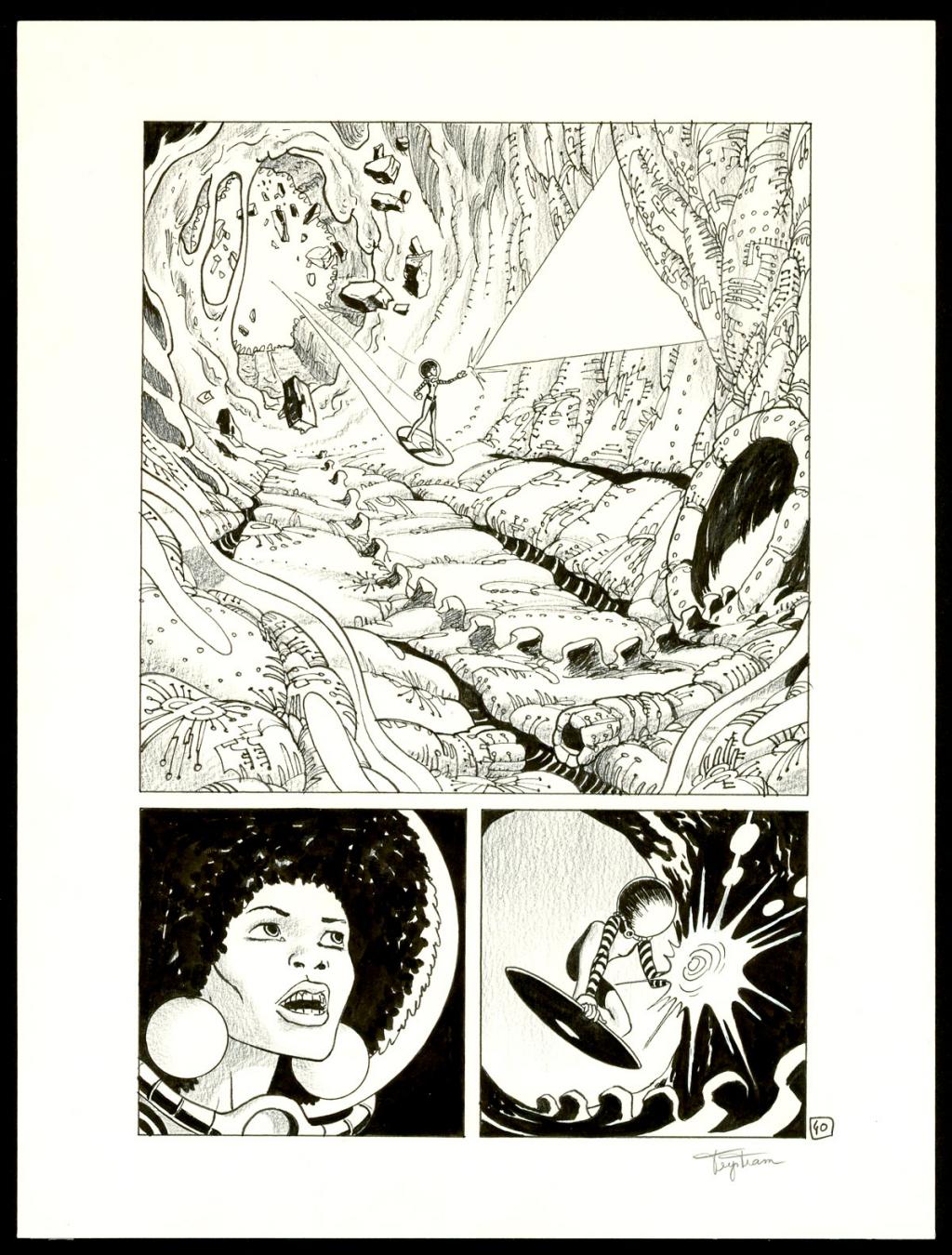 Planche originale - Martin Trystram - Encre de Chine - 4092