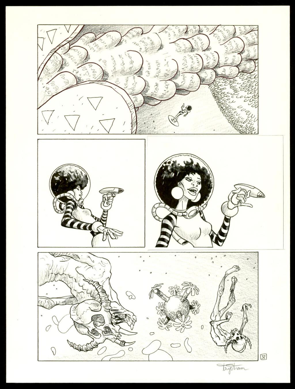 Planche originale - Martin Trystram - Encre de Chine - 3545