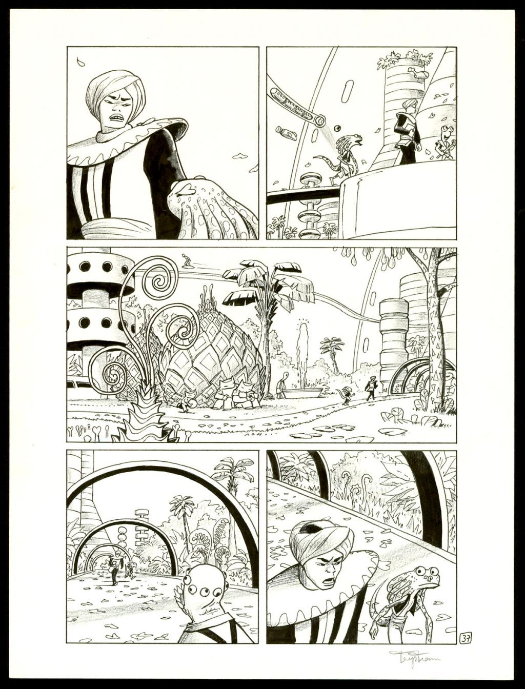 Planche originale - Martin Trystram - Encre de Chine - 3546
