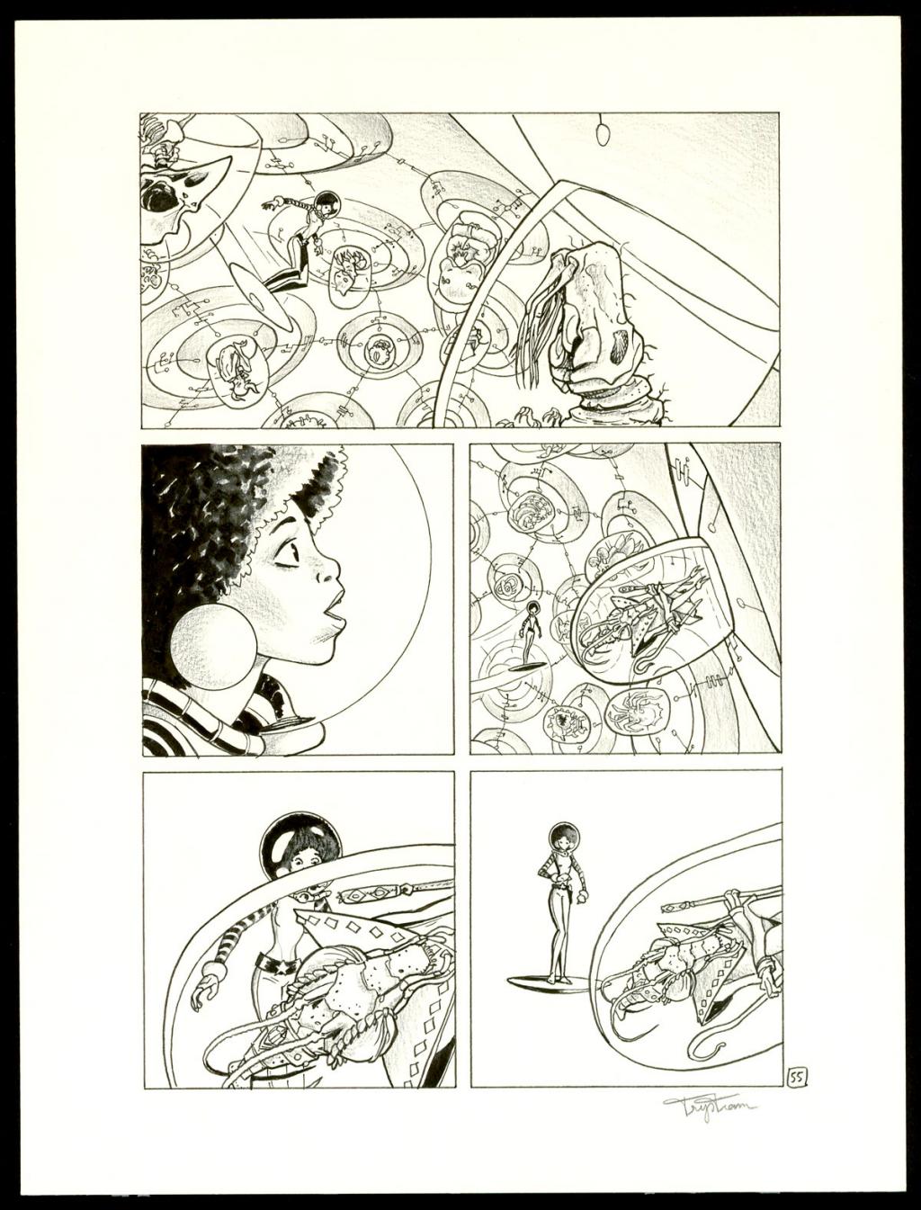 Planche originale - Martin Trystram - Encre de Chine - 3547