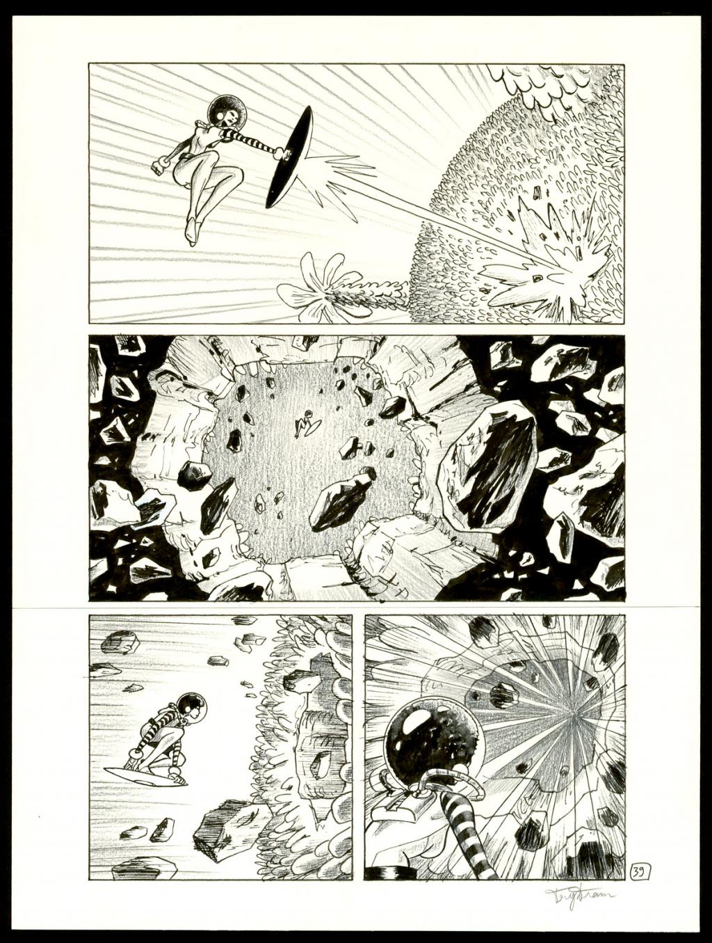 Planche originale - Martin Trystram - Encre de Chine - 3548