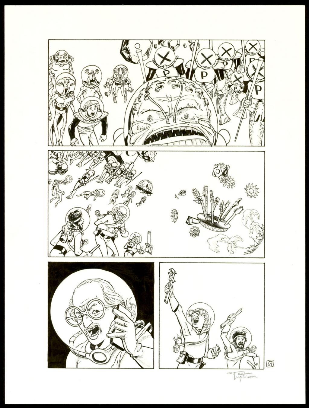 Planche originale - Martin Trystram - Encre de Chine - 3549