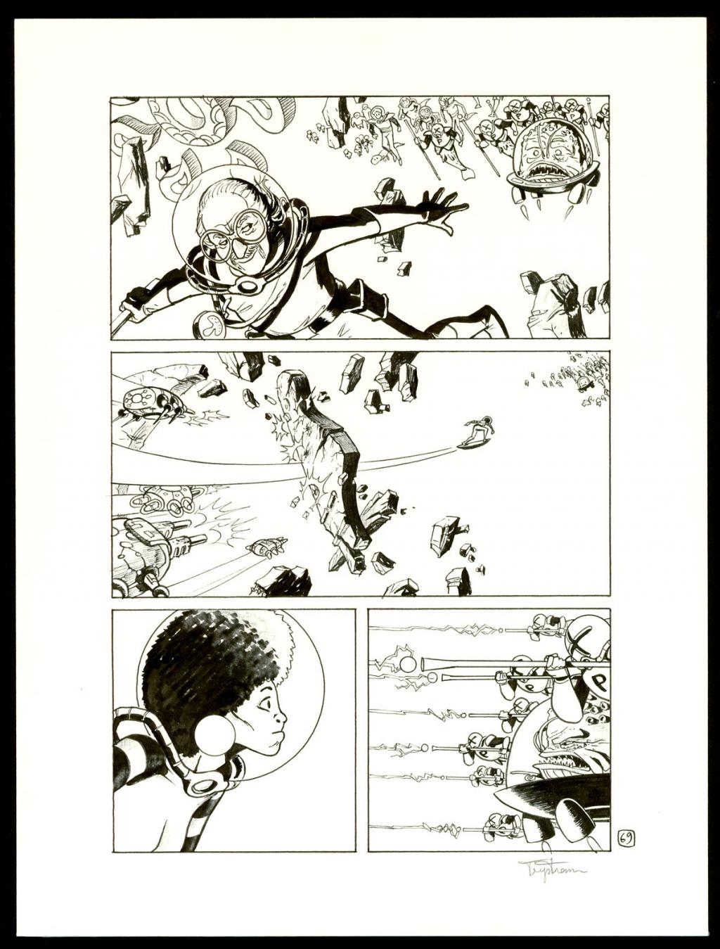 Planche originale - Martin Trystram - Encre de Chine - 3550