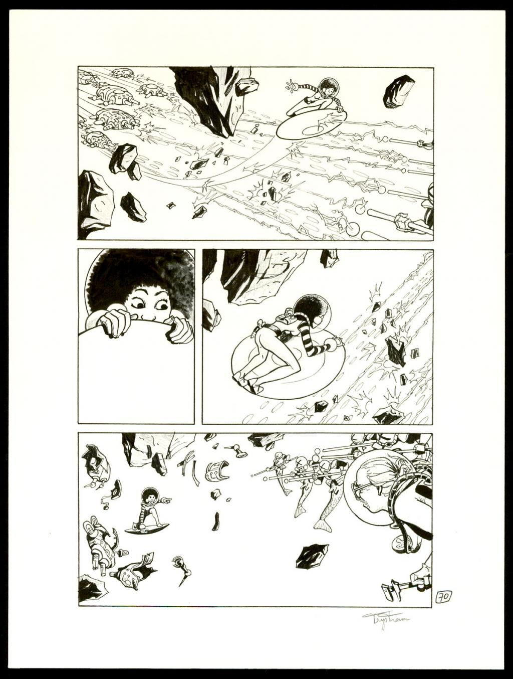 Planche originale - Martin Trystram - Encre de Chine - 3551