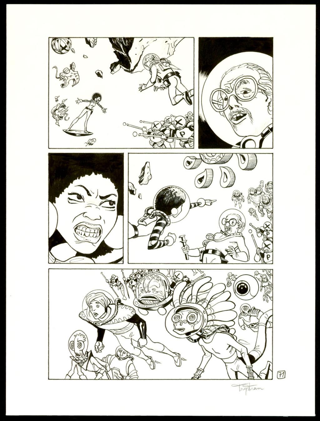 Planche originale - Martin Trystram - Encre de Chine - 3552