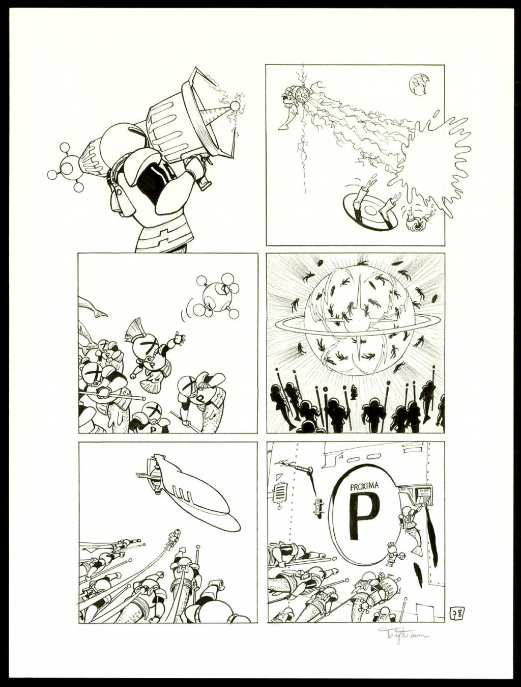 Planche originale - Martin Trystram - Encre de Chine - 3553