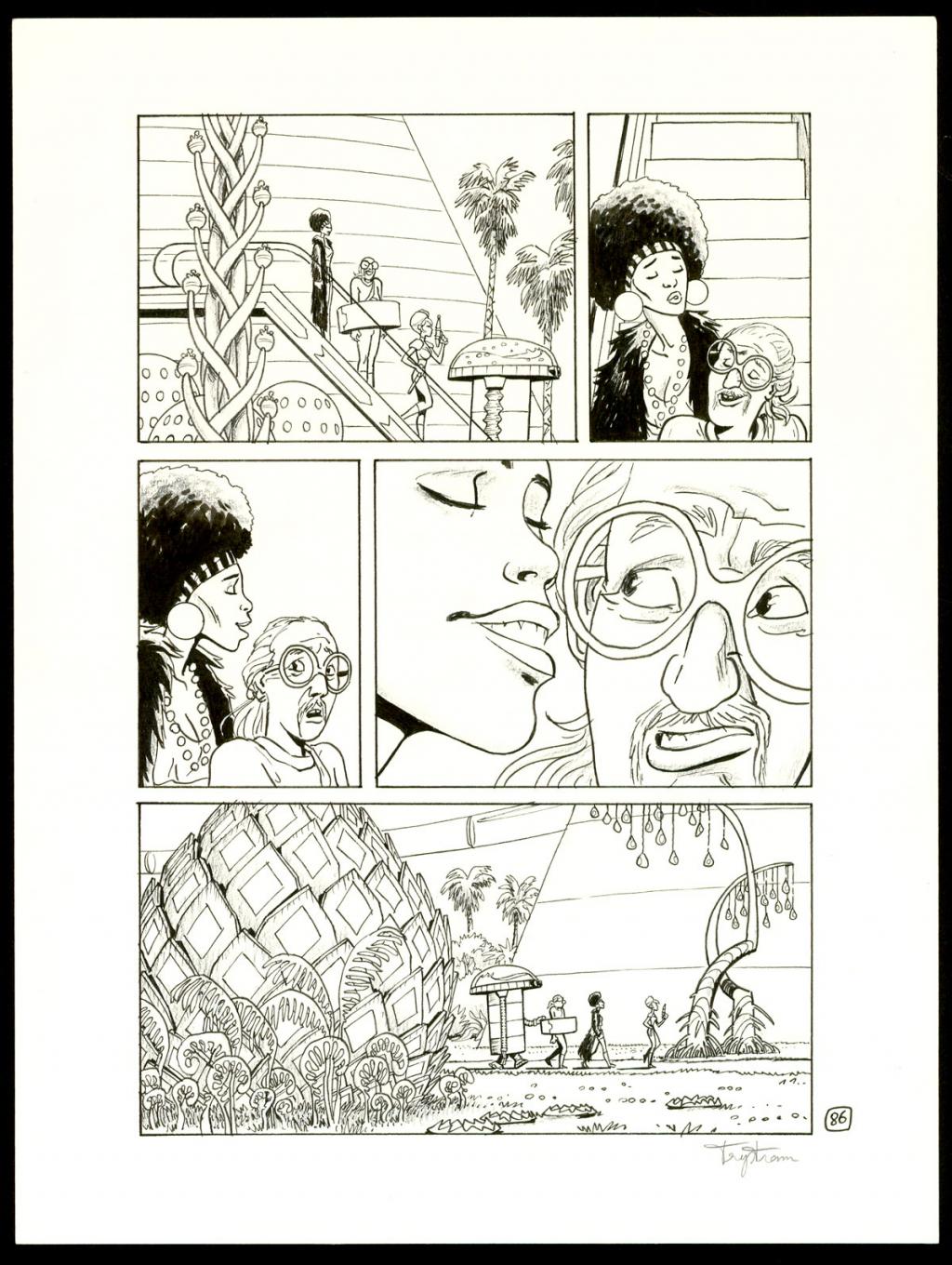 Planche originale - Martin Trystram - Encre de Chine - 3554