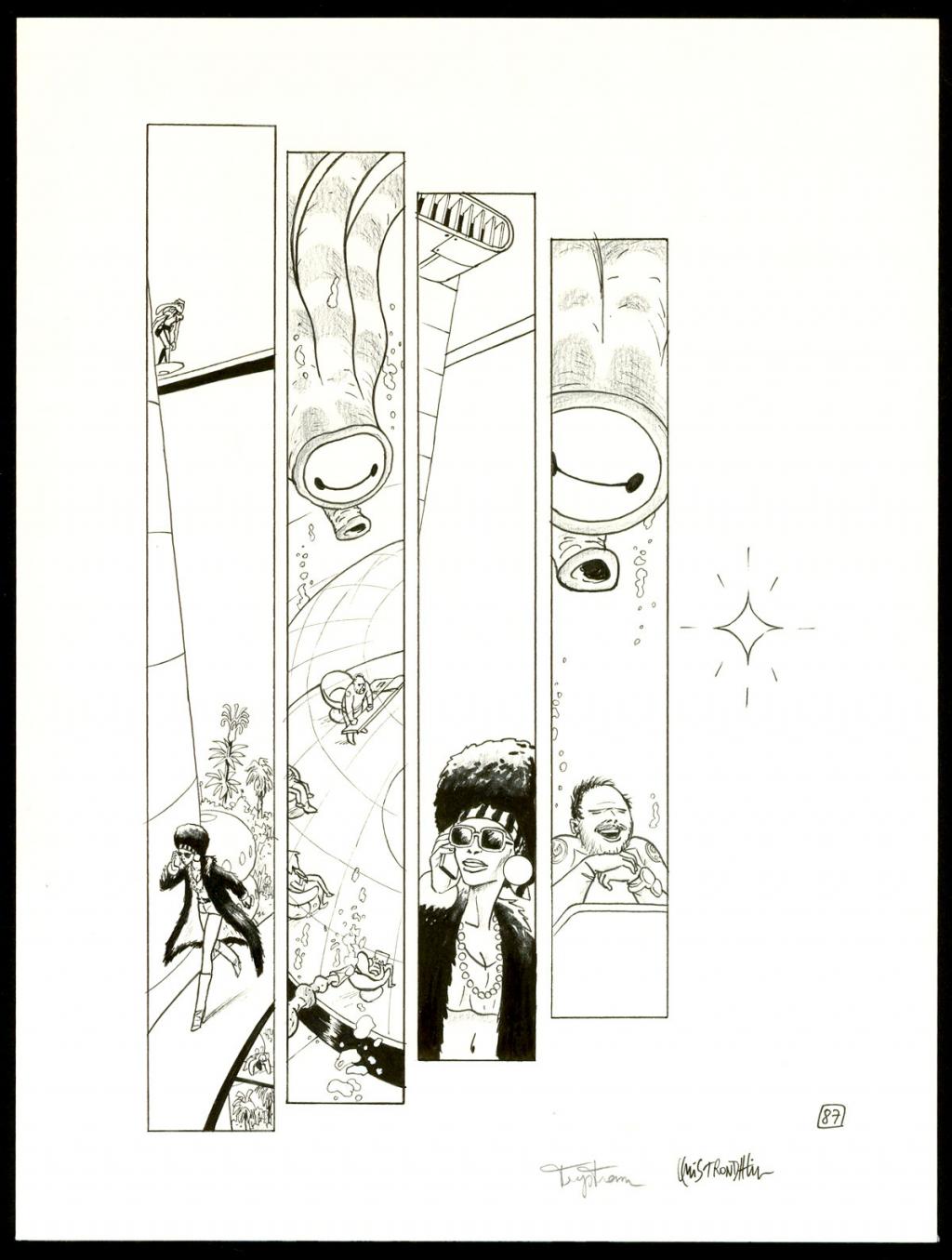 Planche originale - Martin Trystram - Encre de Chine - 4095