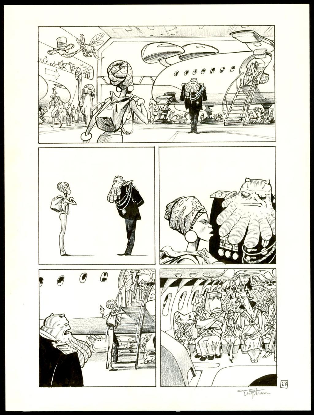 Planche originale - Martin Trystram - Encre de Chine - 3555