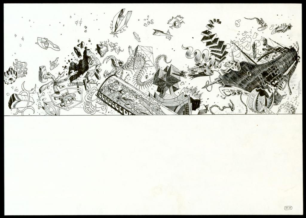 Double planche originale 10 et 11 - Martin Trystram - Encre de Chine - 3562