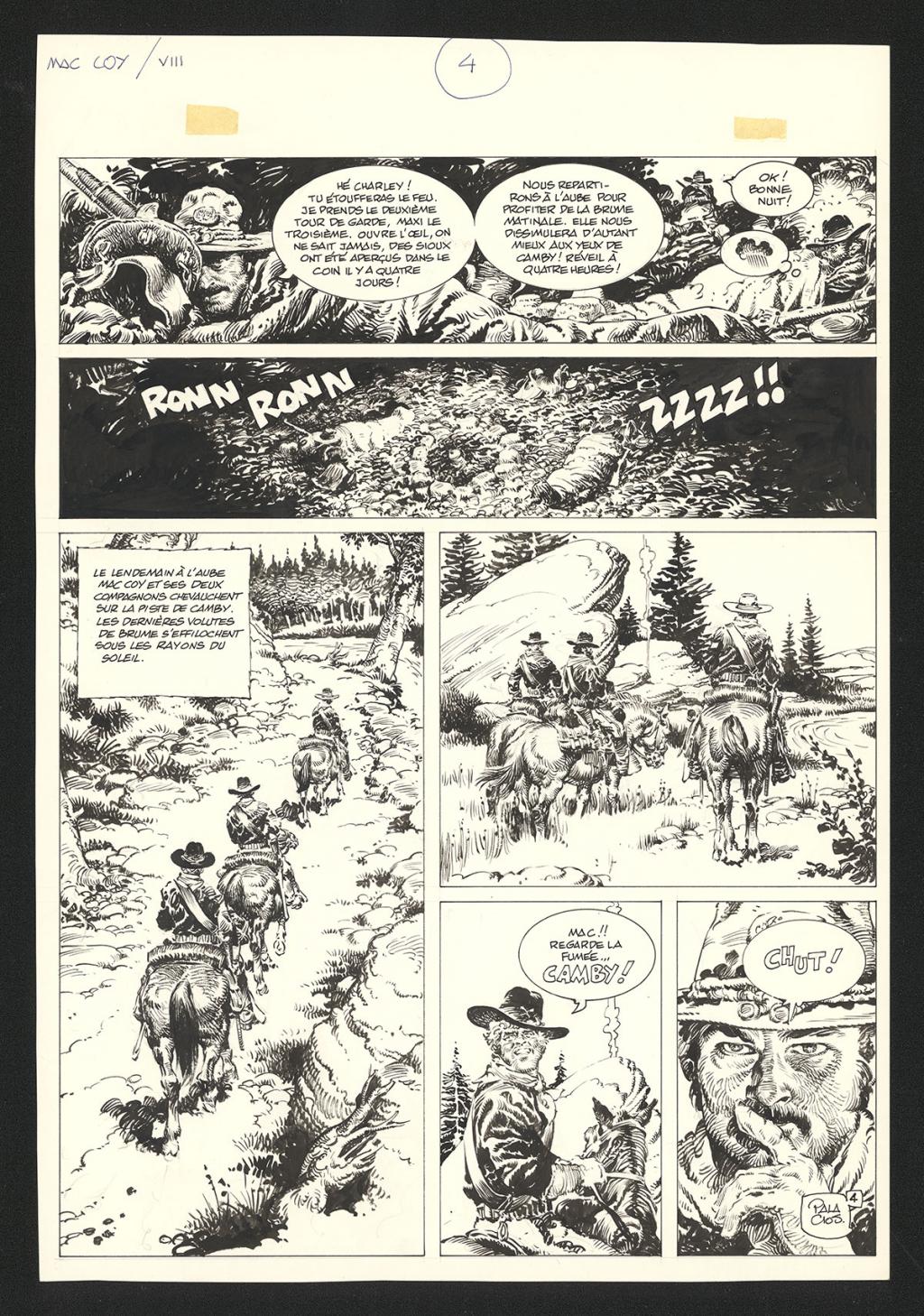 Planche originale n°4 - Antonio Hernandez Palacios - Encre de Chine sur papier - 4429