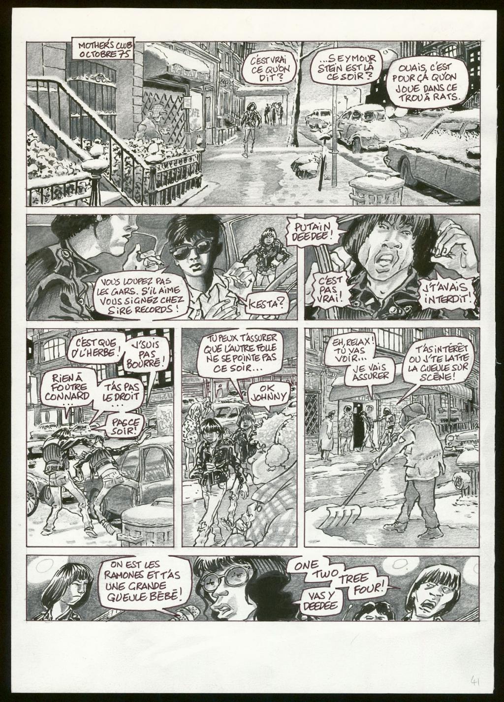 Planche originale n°41 - Eric Cartier - Mine de plomb et encre de Chine sur papier - 3784