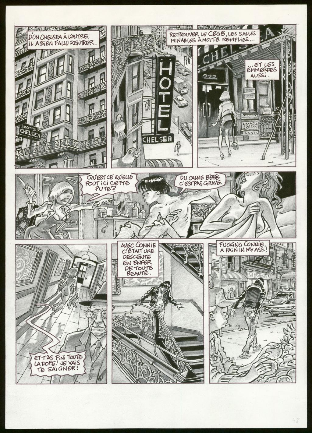 Planche originale n°48 - Eric Cartier - Mine de plomb et encre de Chine sur papier - 3626