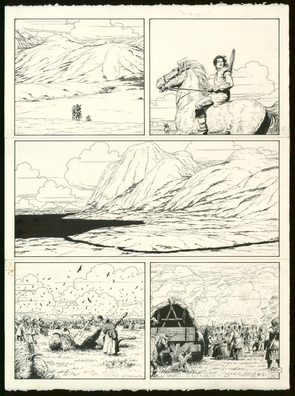 Planche originale n°71 - Claude Auclair - Encre de Chine sur papier - 4001