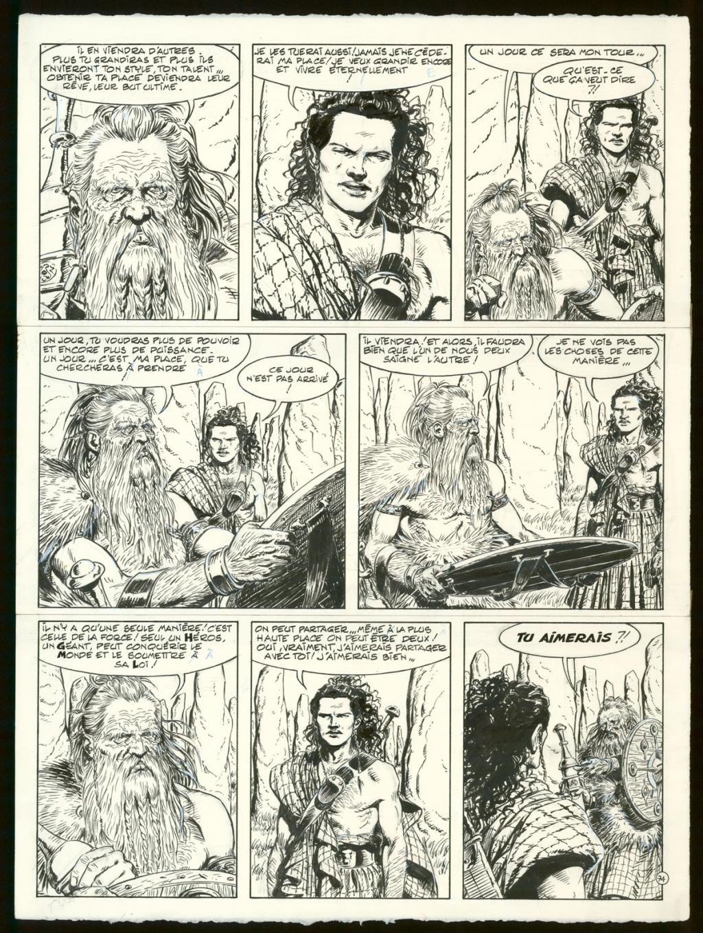 Planche originale n°74 - Claude Auclair - Encre de Chine sur papier - 4002