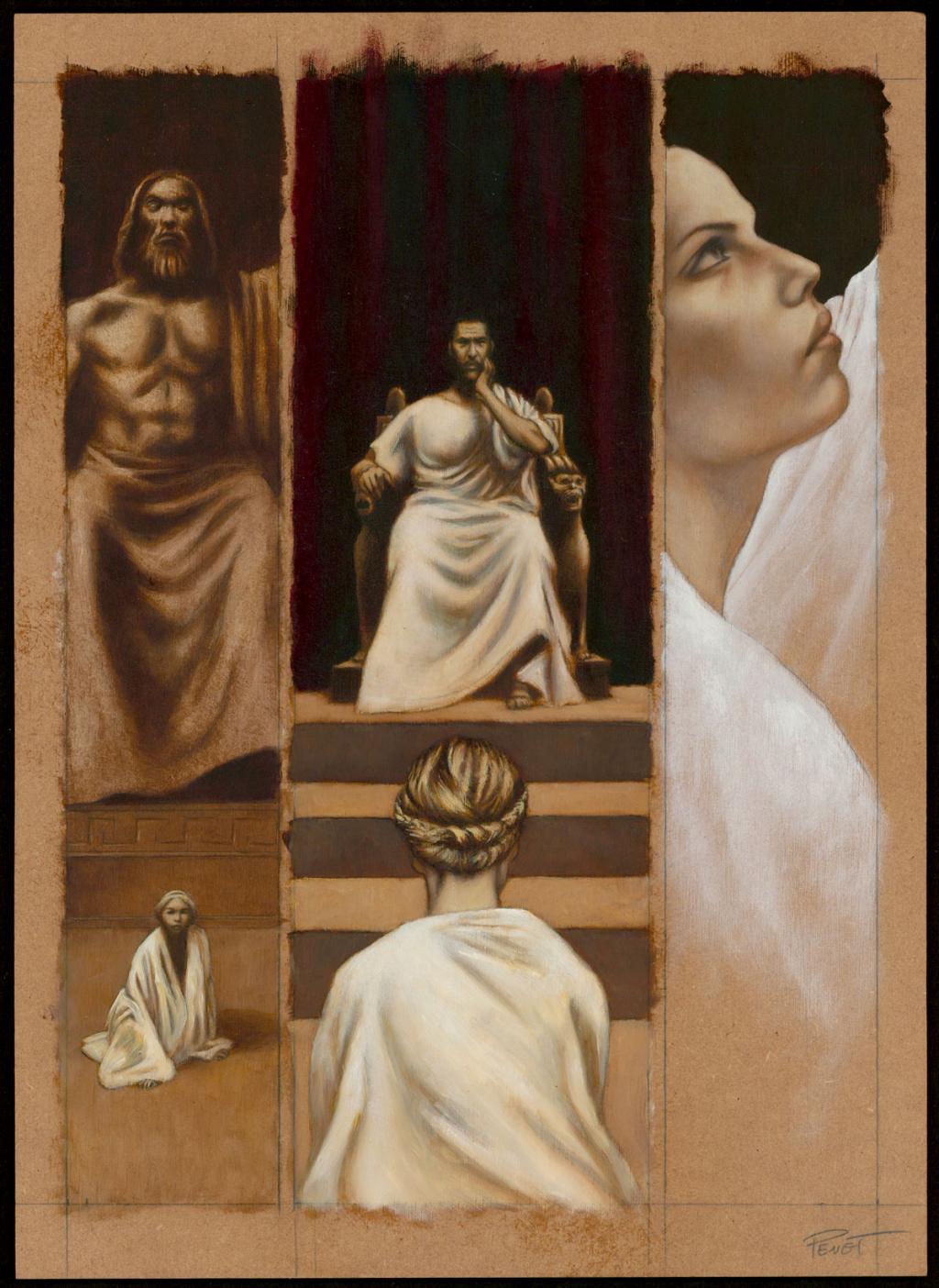 Planche originale n°50 - Régis Penet - Huile et crayon sur bois - 3564