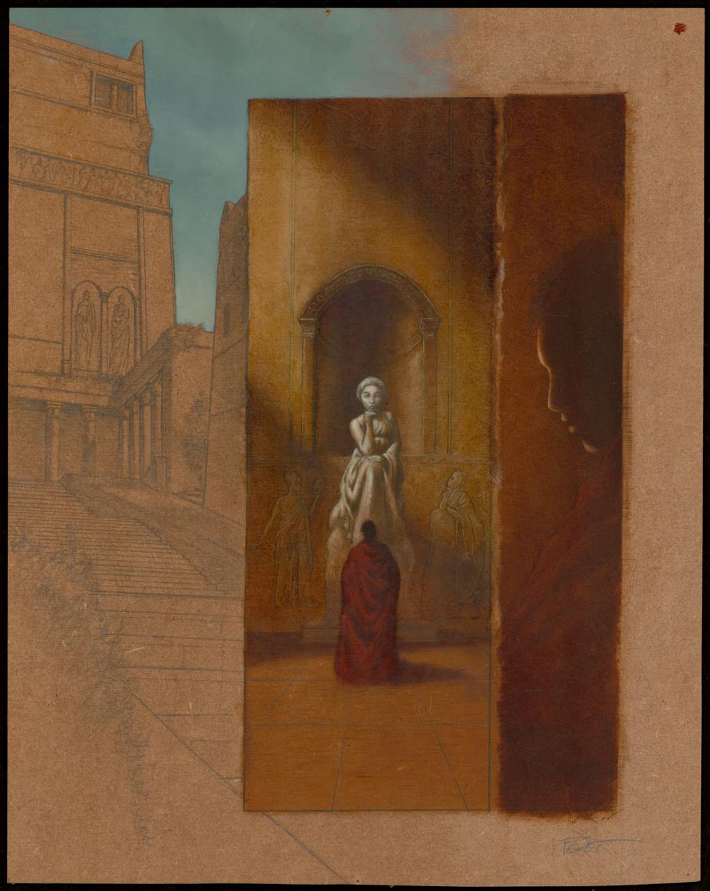 Planche originale n°12 - Régis Penet - Huile et crayon sur bois - 3565