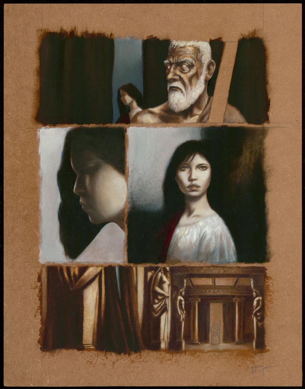 Planche originale n°35 - Régis Penet - Huile et crayon sur bois - 3568