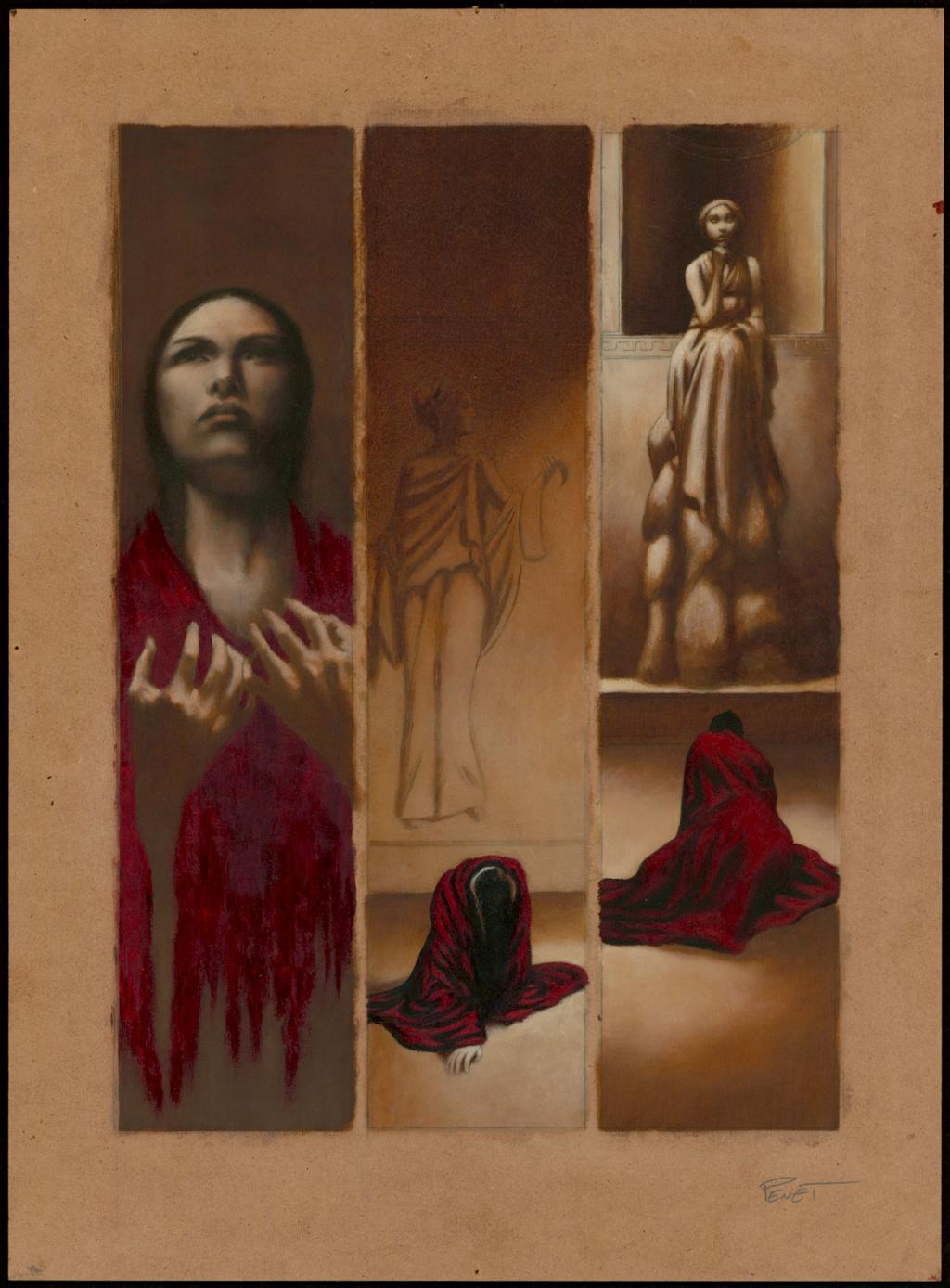 Planche originale n°49 - Régis Penet - Huile et crayon sur bois - 3571