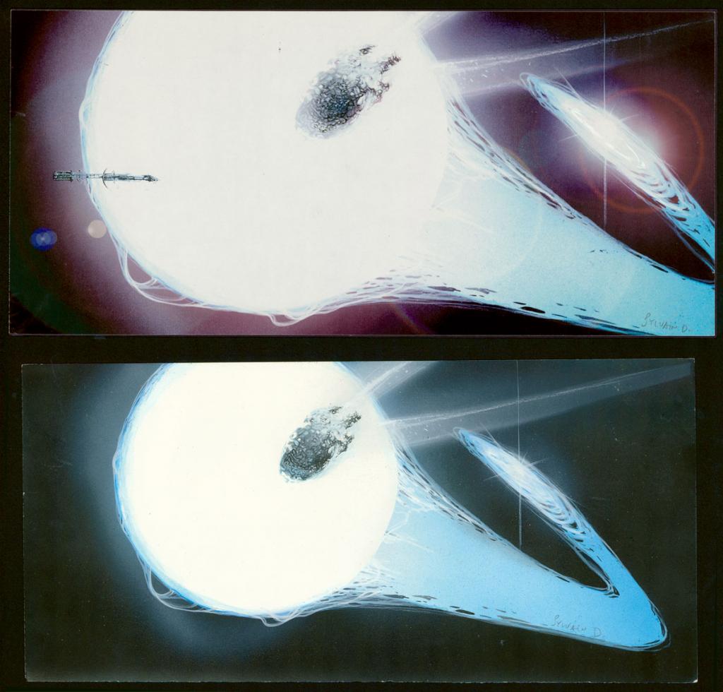 Concept art pour le film Super Nova par Walther Hill - Sylvain Despretz - Technique mixte sur papier - 3644