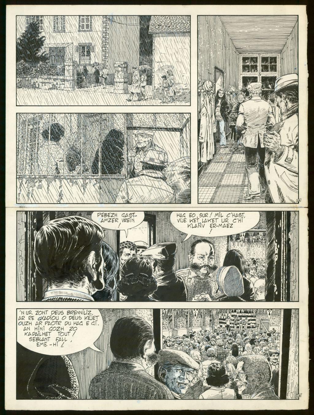 Planche originale n°6 - Claude Auclair - Encre de Chine sur papier - 4005