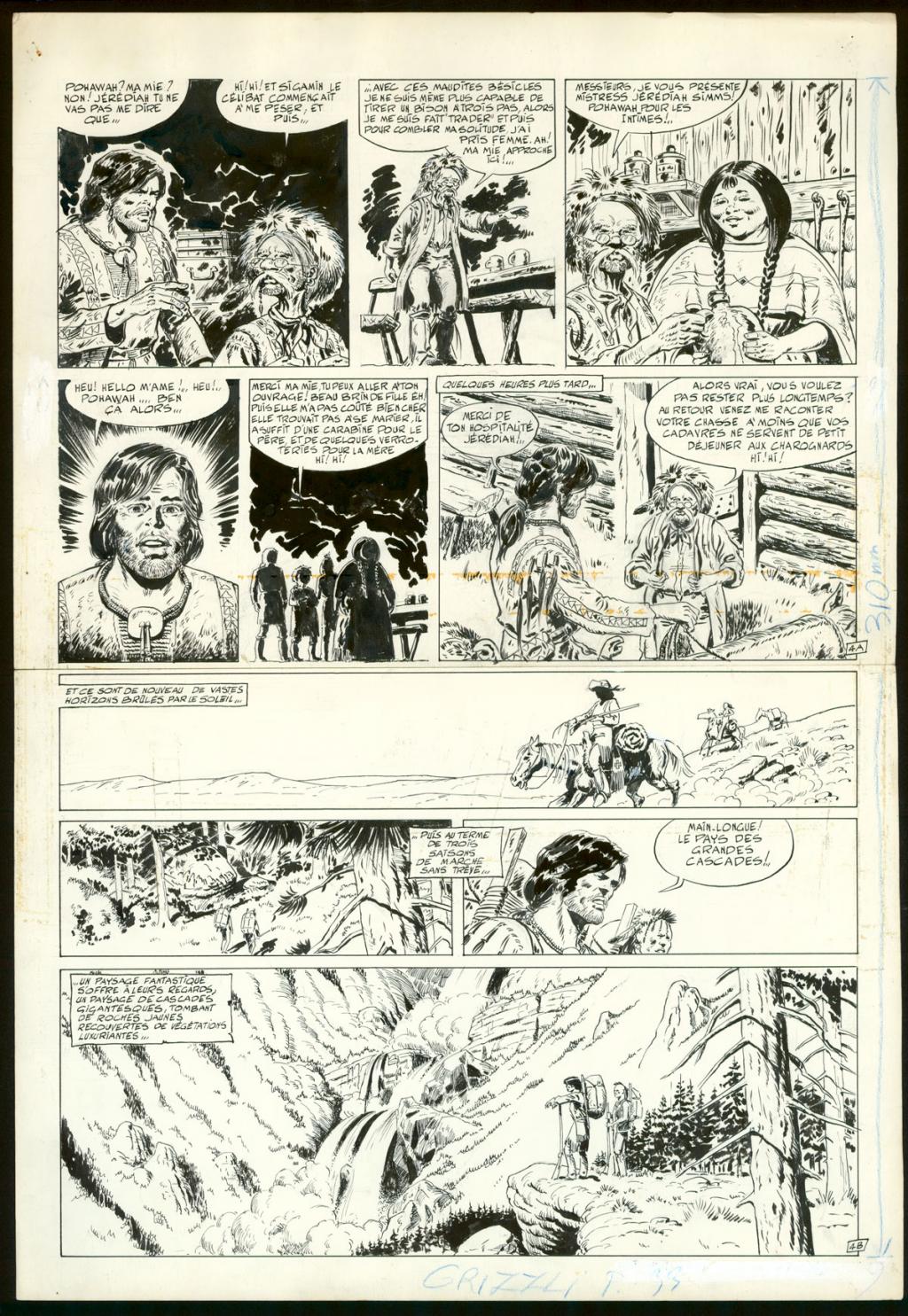 Planche originale n°4 issue de l'épisode 2 - Claude Auclair - Encre de Chine sur papier - 4010