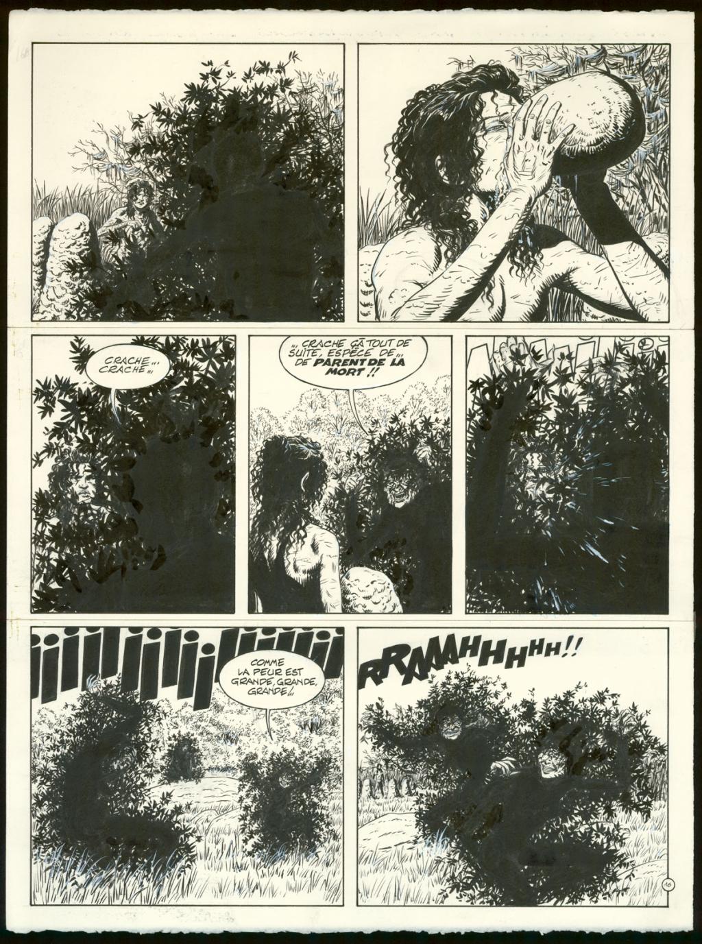 Planche originale n°16 - Claude Auclair - Encre de Chine sur papier - 4012