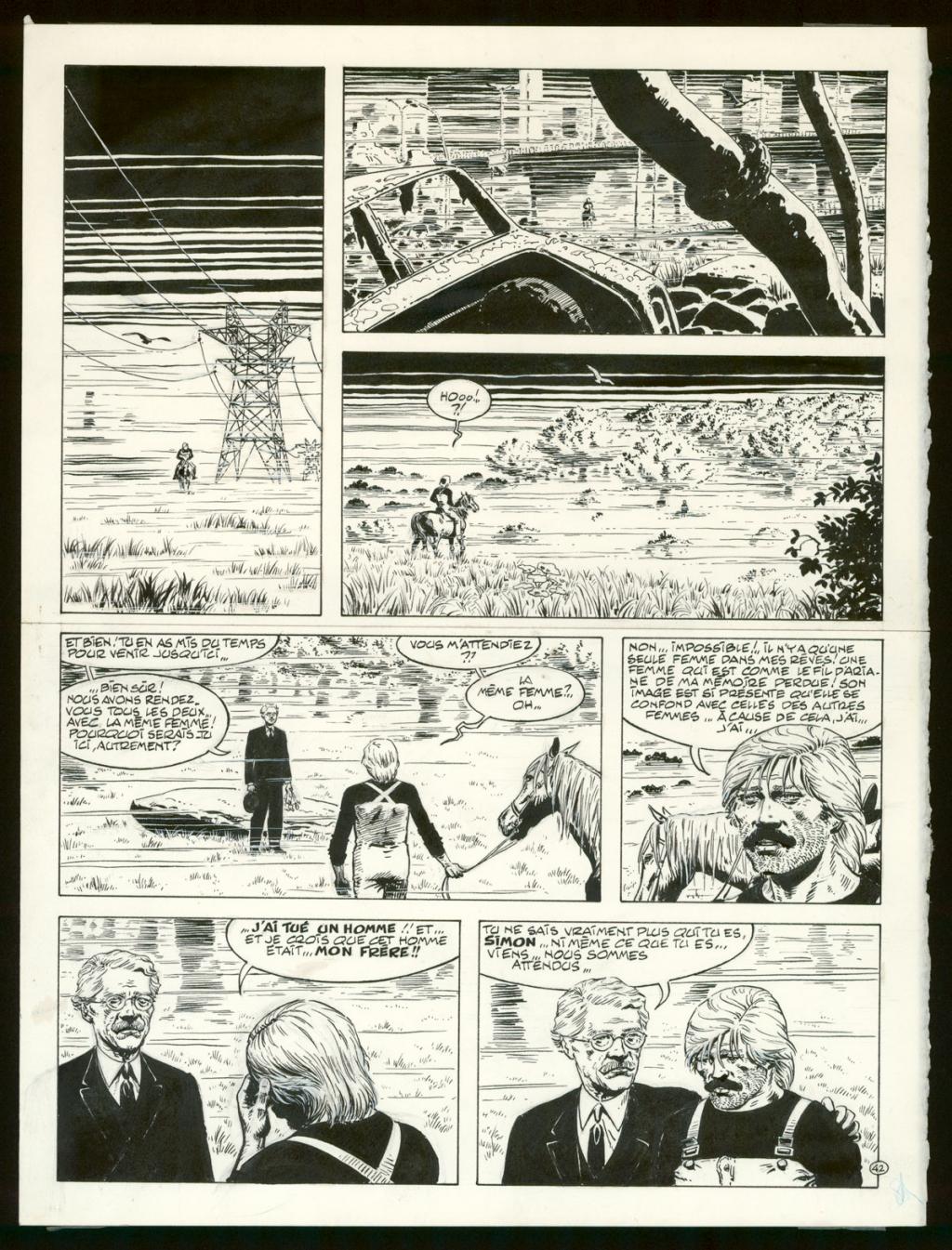 Planche originale n°42 - Claude Auclair - Encre de Chine sur papier - 4015