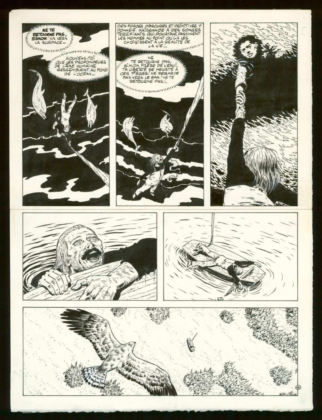 Planche originale n°19 - Claude Auclair - Encre de Chine sur papier - 4016