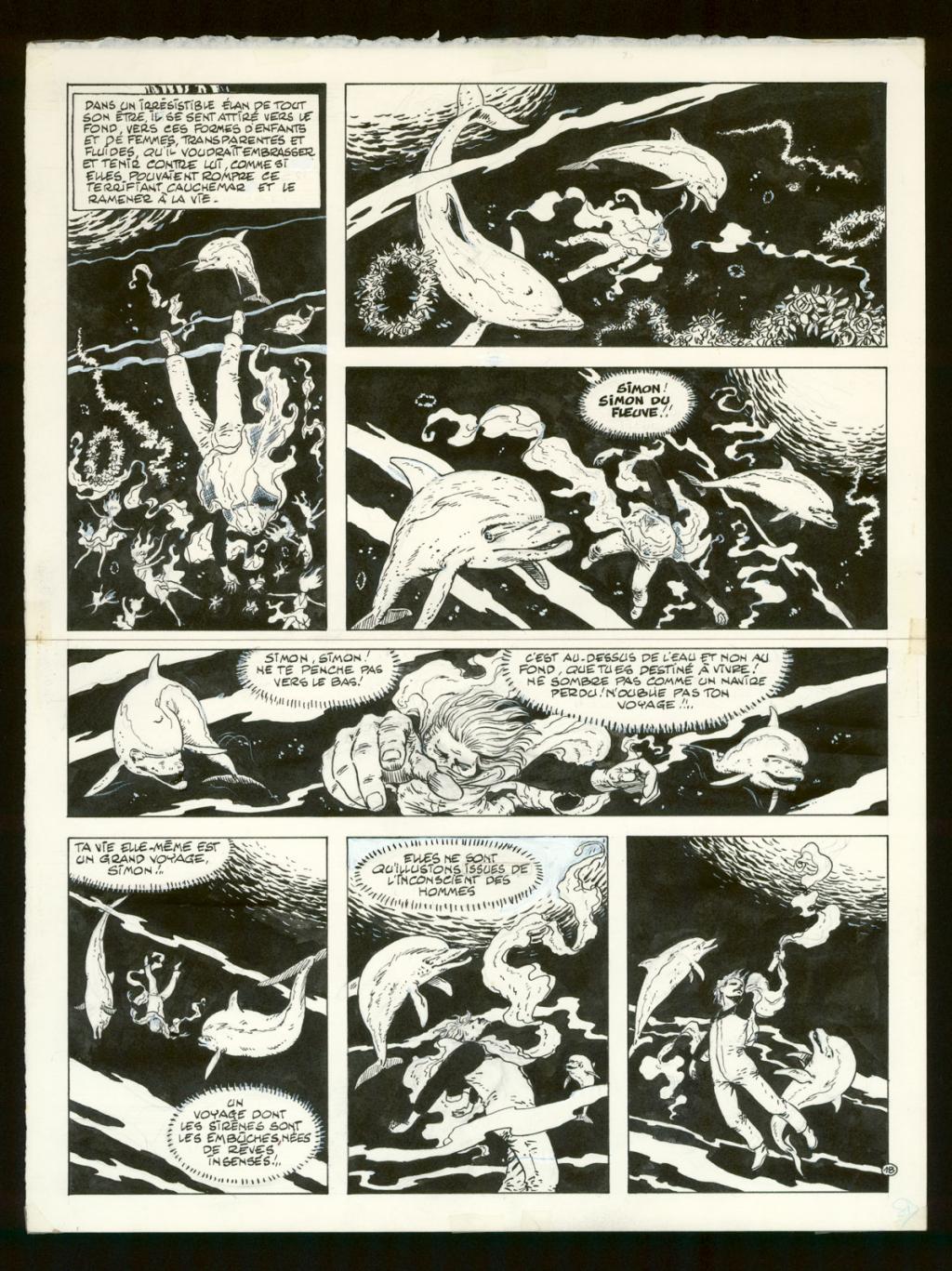 Planche originale n°18 - Claude Auclair - Encre de Chine sur papier - 4017