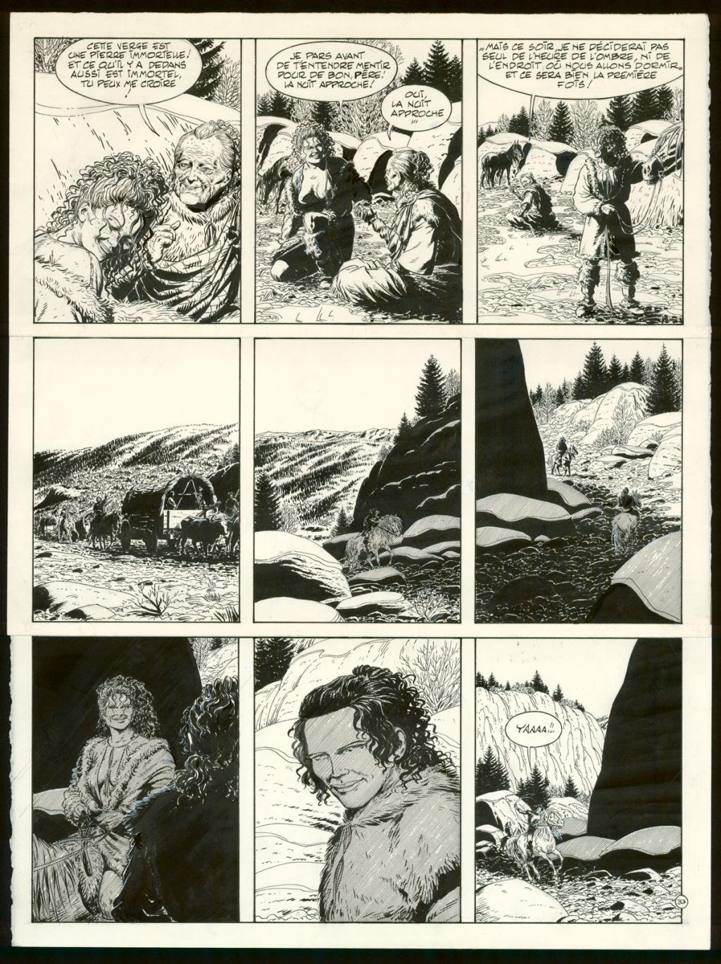 Planche originale n°33 - Claude Auclair - Encre de Chine sur papier - 4020