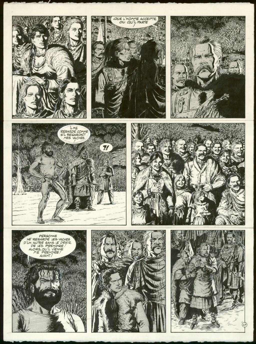 Planche originale n°47 - Claude Auclair - Encre de Chine sur papier - 4021