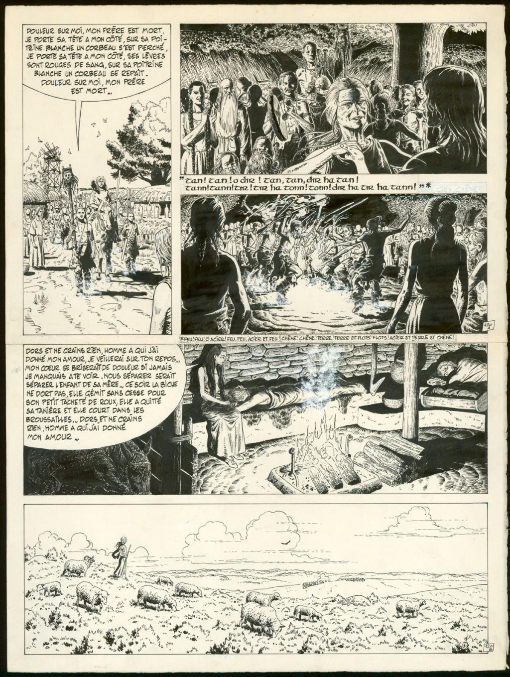 Planche originale n°120 - Claude Auclair - Encre de Chine sur papier - 4022