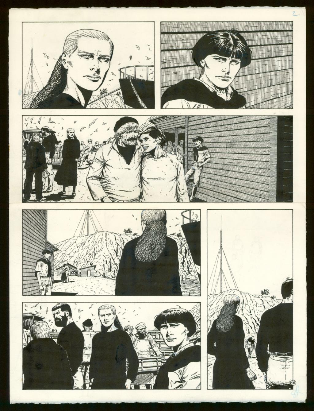 Planche originale n°16 - Claude Auclair - Encre de Chine sur papier - 4024