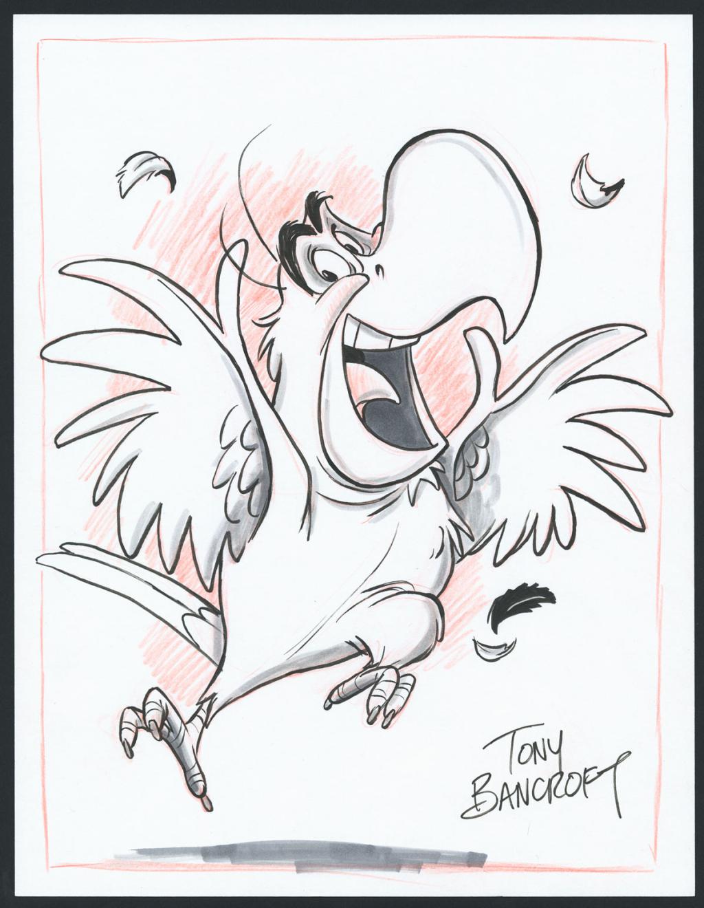 Illustration originale - Iago - Tony Bancroft - Technique mixte - 4550