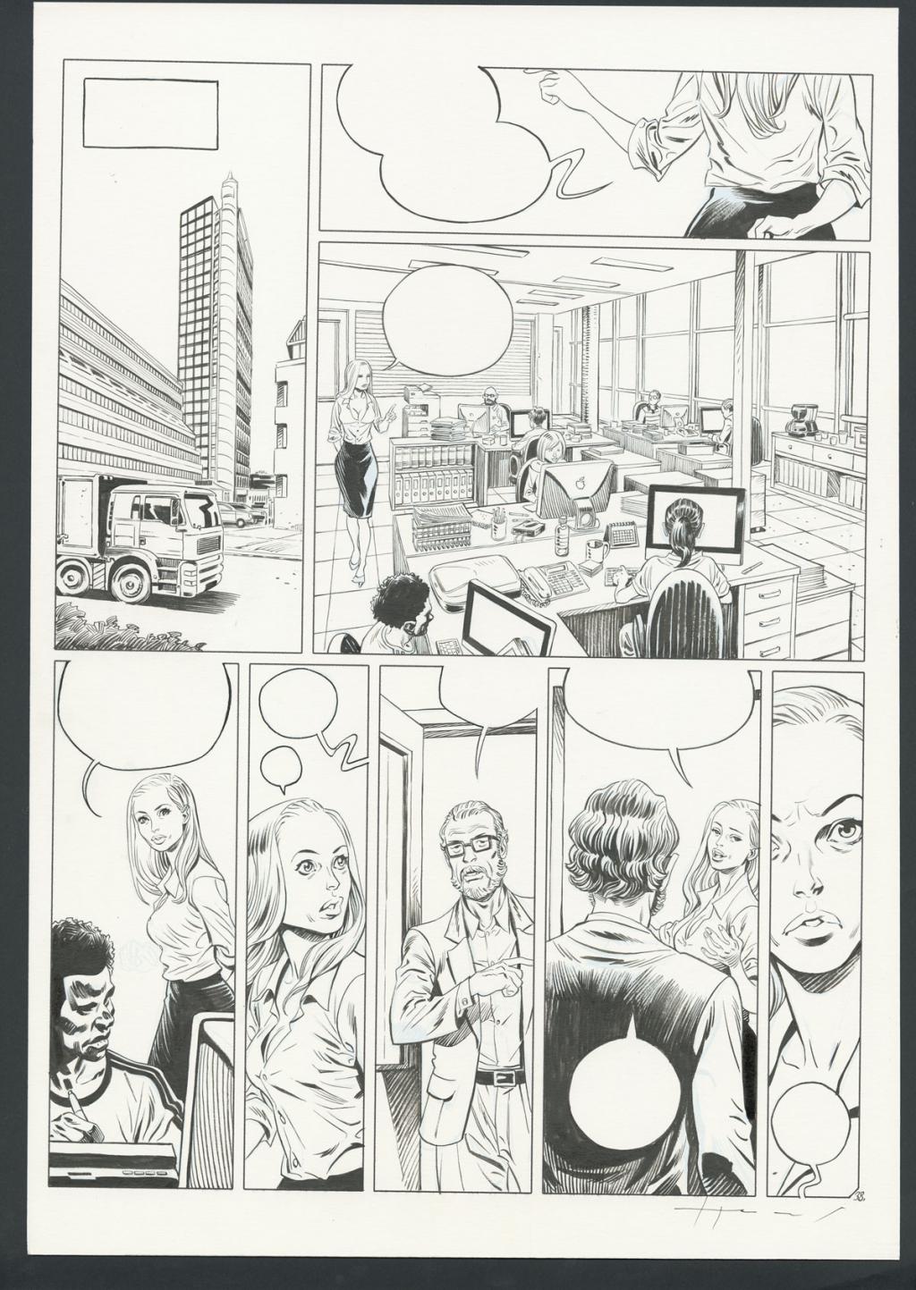 Planche originale - Homs - Encre de Chine sur papier - 3690