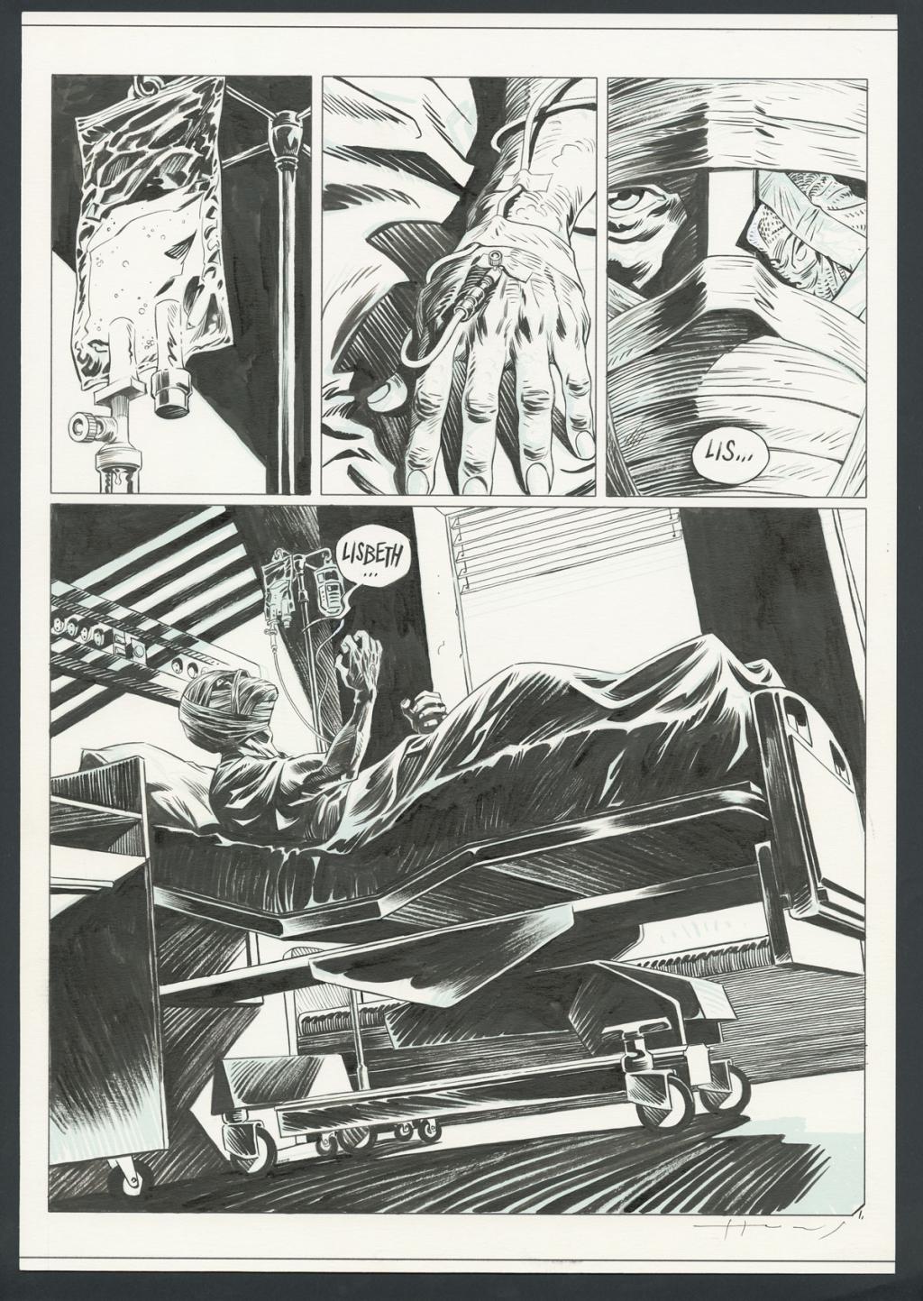 Planche originale - Homs - Encre de Chine sur papier - 3691