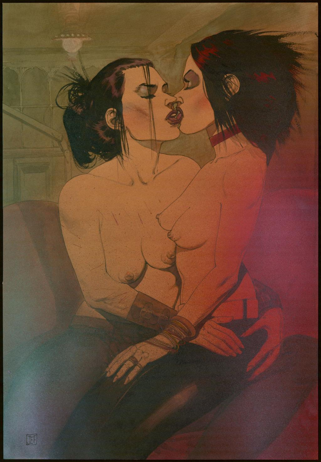 Illustration originale réalisée d'après la bd réalisée d'après une idée de Walter Hill - Jef - Technique mixte - 3960