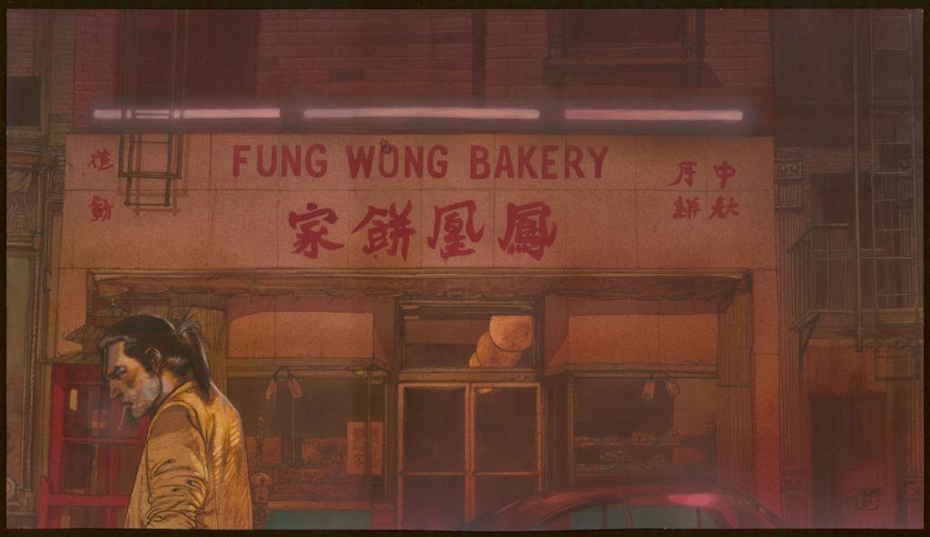 Illustration originale réalisée d'après la bd réalisée d'après une idée de Walter Hill. Tâche sur le "O" de Wong - Jef - Technique mixte - 3961