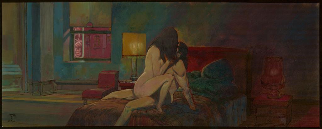 Illustration originale réalisée d'après la bd réalisée d'après une idée de Walter Hill. Tâche sur le "O" de Wong - Jef - Technique mixte - 3934