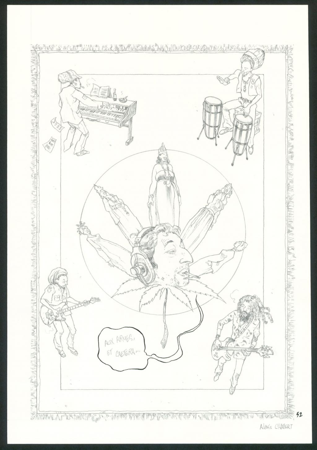 planche originale n°52 - Alexis Chabert - Crayon sur papier - 3699