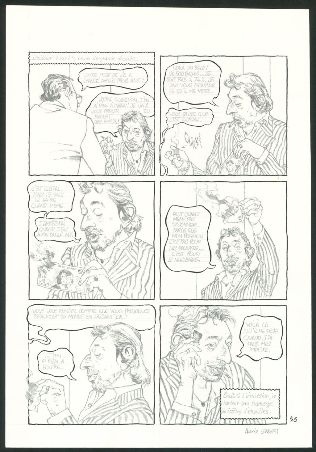 planche originale n°56 - Alexis Chabert - Encre de Chine et crayon sur papier - 3701